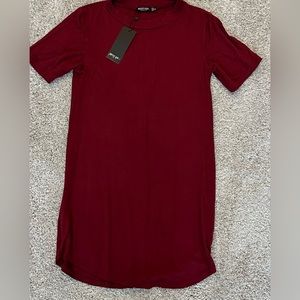 Women’s Nasty Gal Shirt (Maroon) (Size: 2)